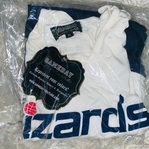 New Washington Wizards Navy & White Colorblock Long Sleeve T-Shirt XL, L, Medium